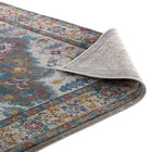 Modway - Success Médaillon vintage floral vieilli Anisah Tapis 4 pi l x 6 pi L - Gris ivoire Jaune Orange-8