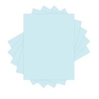 Lettermark Vellum Bristol Cover - 8.5" x 11" -  Blue - 250 Sheets/Pack-Toothy Vellum Finish 