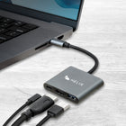 Helix 3-in-1 USB-C Adapter with USB-A and HDMI-Crystal Clear, Ultra-HD Video