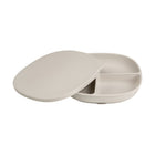 b.box - Assiette en silicone + couvercle - Latte-Fabriqué en silicone platine sans danger pour les bébés