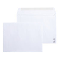 SupremeX Gummed Open Side Booklet Envelopes - 24lb - 9" x 12" - White Wove - Box of 500-Open Side Envelopes
