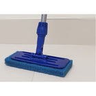 Globe Commercial Medium Duty Utility Pad - 4" x 10" - Blue - 5 Pack-Durable, easy to cut & made to last