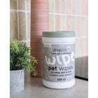 Dexypaws Aloe Pet Cleansing Wipes in Canister - Oatmeal & Vitamin E - 200 Wipes-Chemical-Free