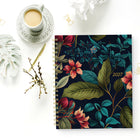 Blueline - Agenda Hebdomadaire/Mensuel 17 Mois D’Août À Décembre - 11 po H x 8 1/2 po l - Motif Floral - Bilingue-Section contacts