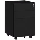 Vinsetto - classeur en acier pour documents format lettre/A4/légal - noir-3 tiroirs pour ranger vos fournitures de bureau 
