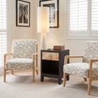 Zuo Runa Accent Chair - Beige/Natural-Dimensions: 30.3" L x 26.4" W x 31.1" H