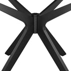 Modway Crossroads 47" Round Wood Dining Table - Black-Assembly Required