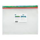 Winnable - enveloppes en polyéthylène format lettre avec fermeture éclair couleur - Assortiment - Paquet de 5-Chemise format lettre compatible avec les documents format lettre