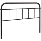 Modway Serena King Steel Headboard - Brown-Cottage Style Headboard