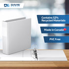Davis Group Premium Economy Binder - D Ring - 2" - White - 6 Pack-Ideal for Conferences, Reference, Colleges & Universities