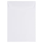 JAM Paper Enveloppes à ouverture au sommet et rabat droit gommé, 7 x 10 po, blanches, 1000 par paquet-Blanc