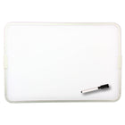 Flipside Products Tableau blanc magnétique effaçable à sec, double face, avec cadre en aluminium et stylet, 23 x 30 cm, lot de 3-Effaçable à sec et magnétique