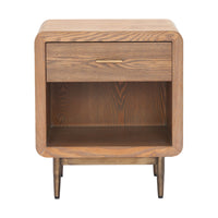 Zuo Vidaz Side Table - Brown-Wood Veneer MDF square shape tabletop