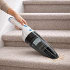 Panni 8V Cordless Hand Vacuum with Crevice Tool, Dusting Attachment and Wide Dusting Brush - White-8V Lithium-Ion Battery. Rechargeable for grab and go cleaning with up to 15 minutes of run time