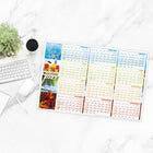 Day-Timer 2027 Flexible Erasable Seasonal Horizontal Wall Planner - 23-7/8" H x 36" W - Multicolour - Bilingual-Functional and versatile dry-erase laminate surface