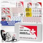 First Aid Central - Trousse de premiers soins de base BC avec étui en métal-La trousse de premiers soins répond à toutes les exigences provinciales en matière de premiers soins