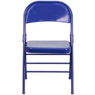 Flash Furniture HERCULES COLORBURST Series Cobalt Blue Triple Braced & Double Hinged Metal Folding Chair-Set of 4 Metal Folding Chairs