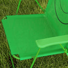 Outsunny Kids Folding Picnic Table & Chair Set with Sun Umbrella - Green-Perfect for backyards, gardens, balconies, decks, and other outdoor spaces   