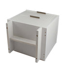 Manhattan Comfort Granville 18.11" Modern 2-Drawer Nightstand - White-10
