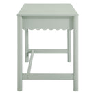 Modway Emmeline 47.64" 1-Drawer Scallop Writing Desk - Sage-Assembly Required