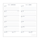 Quo Vadis 2026 Biweek Weekly Planner - 3.5" x 6.75" - Assorted Colours - French-Stapled binding
