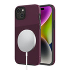 AXS PROTech Plus MagSafe Compatible Sleek Dual-layered Anti-Shock Case for Apple iPhone 15 Plus - Sangria-Drop resistant up to 10 feet