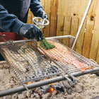 Tramontina Churrasco BBQ 18" L x 7" W Stainless Steel Flat Wire Grill Basket-6