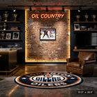 Connor Mcdavid Edmonton Oilers vs Los Angeles Kings - Framed Canvas - 31" x 22"-Finished size: 31.5x22.5