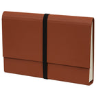 Staples Vegan Leather 7-Pocket Expandable File - Letter Size - Brown-Letter size expanding file folder to keep documents, notes, and paperwork in one secure place