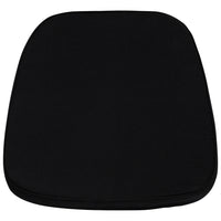 Flash Furniture Soft Black Fabric Chiavari Chair Cushion-Soft Chair Cushion