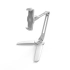 Kanto - Support universel pour smartphone et tablette - Bras double - Blanc-Soutient jusqu'à 2,2 lb (1 kg)