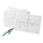 Didax Write-On/Wipe-Off Coordinate Mats - Set of 10-A great dry-erase resource for graphing!
