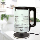 Total Chef Electric Glass Tea Kettle with LED Light - 1.7 L-Detaches from base for cordless filling and serving
