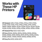 HP 67 HP 67 Colour/Black Original Ink Cartridge, 2 Pack-Black yields up to 120 pages, colour yields up to 100 pages