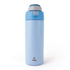 Sully Double Wall Stainless Steel Vacuum Flask - 25 oz - Blue-A Lid with carrying Handle