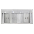 KUCHT KRH4815-K 48" 1200 CFM Wall Mounted Range Hood - Stainless Steel/Black-LCD display with sensor touch allow you to choose the right speed