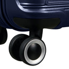 American Tourister Surftime Spinner - Medium - Metallic Blue-One oversized packing space divides into two distinct, large compartments for a customized packing experience.