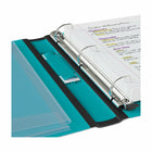 Staples Better Binder - 1" - Teal-Framed clear window makes these ideal for use as presentation binders