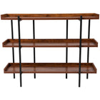 Flash Furniture – Étagère de rangement de 18 po, série Hercules, rustique (JN2542B3)-Taille d'étagère: 47,25 larg. x 11 prof. x 12,25 haut. (po)