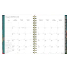 Blueline - Agenda Hebdomadaire/Mensuel 17 Mois D’Août À Décembre - 11 po H x 8 1/2 po l - Motif Floral - Bilingue-Planificateur mensuel au début de chaque mois