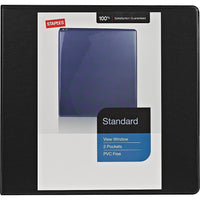 Staples® – Reliure de présentation standard à anneaux en D - 1/2 po - noir-Les anneaux en D sont dotés d'une plus grande capacité de feuilles que les anneaux ronds de la même grandeur