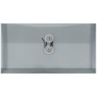 JAM Paper Enveloppes en plastique format affaires n° 10 avec ferm. à bouton et ficelle, 5 1/4 x 10 po, gris fumée, 24/paquet-Gris fumée