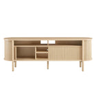Modway Cadence 71" Curved TV Stand - Oak-8