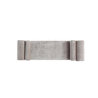 Manhattan Comfort Concord 59" Modern Chenille Upholstered Bench - Dove-17.5" L x 59" W x 23.6" H