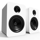 Kanto YUP6W Haut-parleurs d'étagère passifs avec tweeter à dôme en soie et woofer en kevlar - Blanc-Woofer en Kevlar de 5.25 po