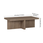 Hudson&Canal Elna 44"W Rectangular Coffee Table - Antiqued Grey Oak-9