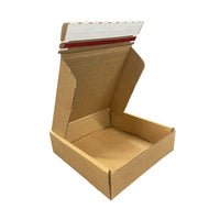 Reliabag - Boîtes d'expédition en papier kraft ondulé auto-adhésives - 7" x 7" x 2" - Paquet de 40-Léger, écologique, durable et robuste