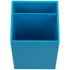 JAM Paper Plastic Pen Holder - Blue-Quantity: Sold Individually | Durable plastic construction allows this product to be a staple of your desk for a long time.