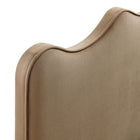 Modway Athena Stain-Resistant Performance Velvet Full Size Headboard - Taupe-7