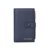 Champs Iconic Slim Wallet - Navy-RFID Blocking Card Holder
